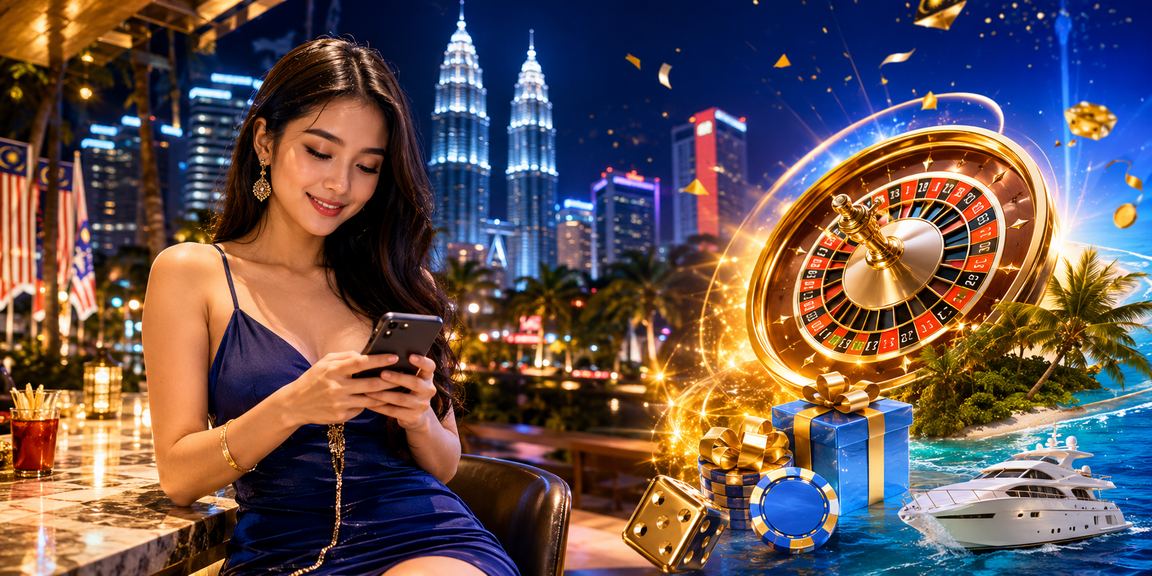 Pemain bermain Roulette di sebuah kasino di Kuala Lumpur